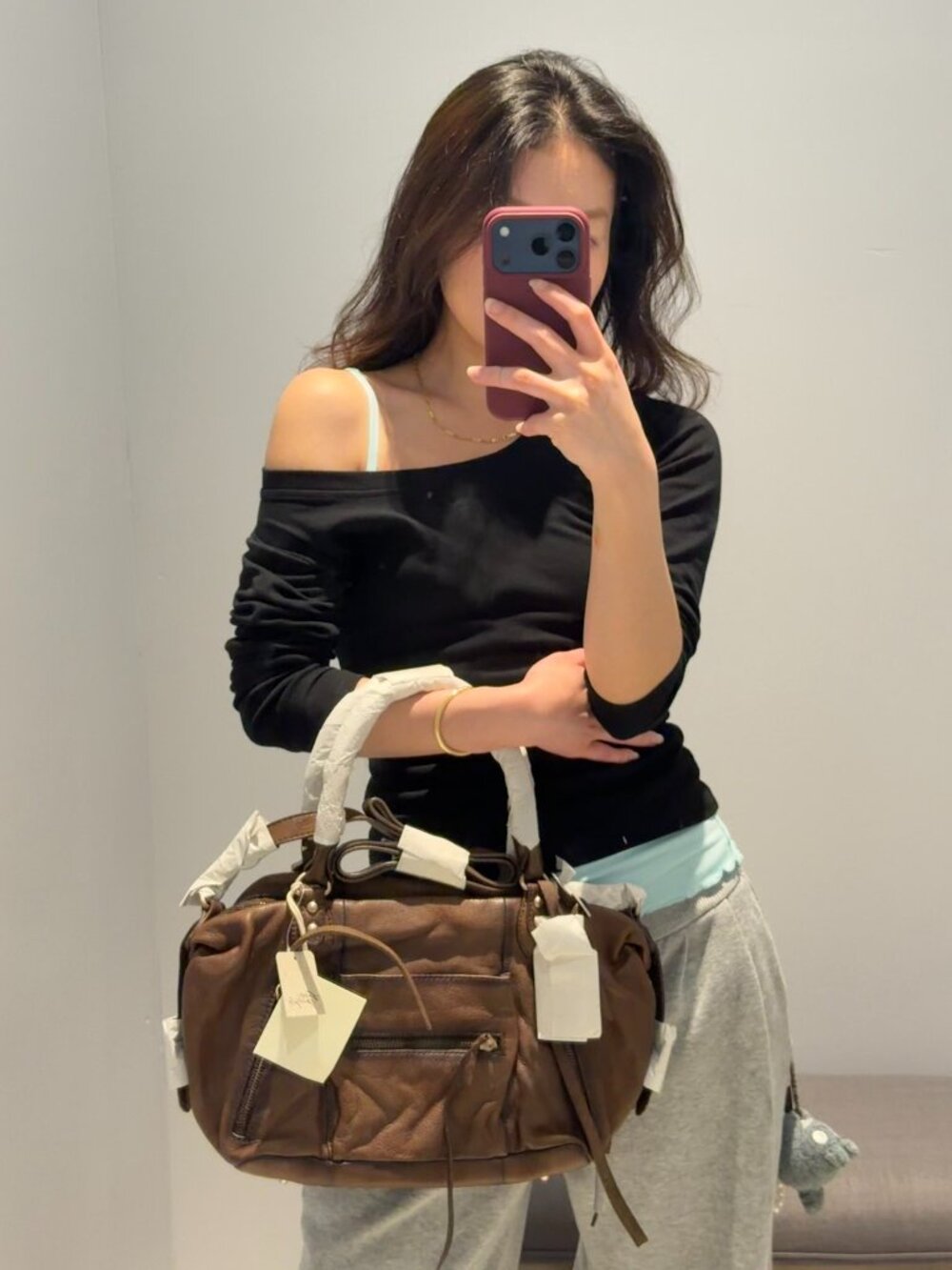 Free People Espresso Baby Emerson Tote Bag
